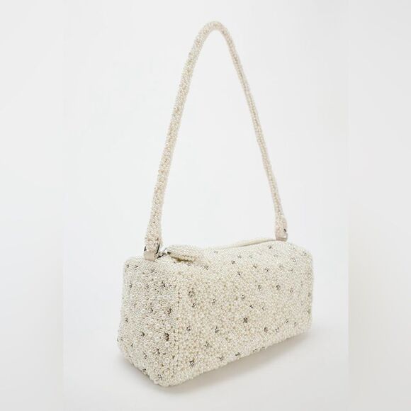 ZARA PEARL MINI DUFFEL BAG BRIDAL - Picture 3 of 16
